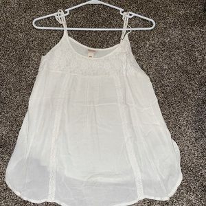 White flowy tank